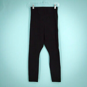 Good American 2 Size Medium M Black Pull On Cotton Elastane Blend Knit Leggings